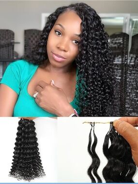 Natural Deep Wave Women’s Hair - Black Deep Wave Human Hair Extensions